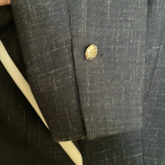 Tommy Hilfiger Navy Blazer with White Trim and Branded Buttons! Size 14 - Picture 11 of 17